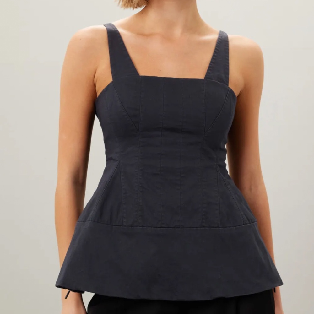 Navy Mila top from Tibi